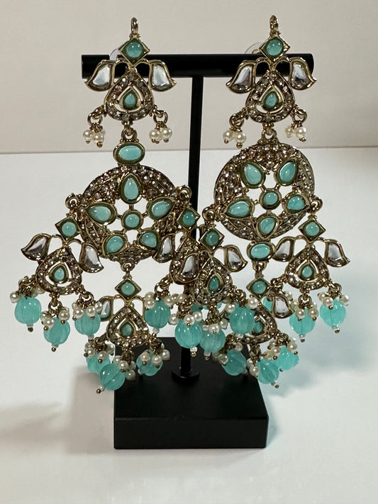 Turquoise Long Hanging Earrings