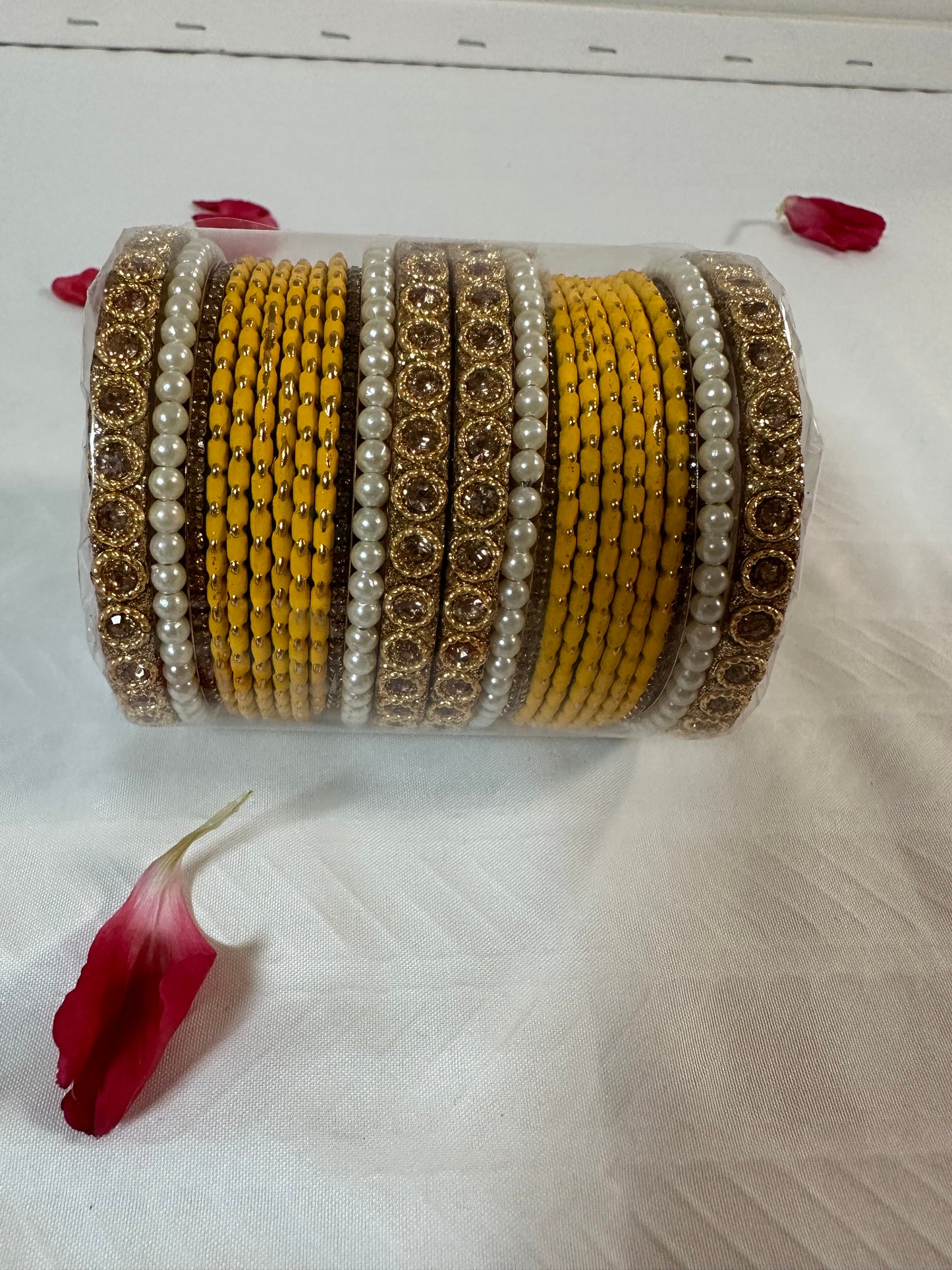 Bangles with Glossy Zirconia Crystals