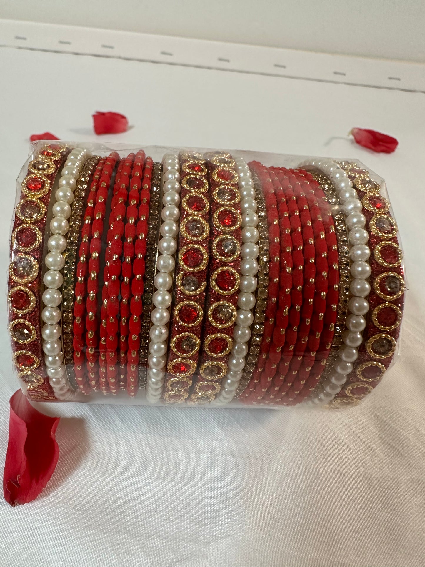 Bangles with Glossy Zirconia Crystals