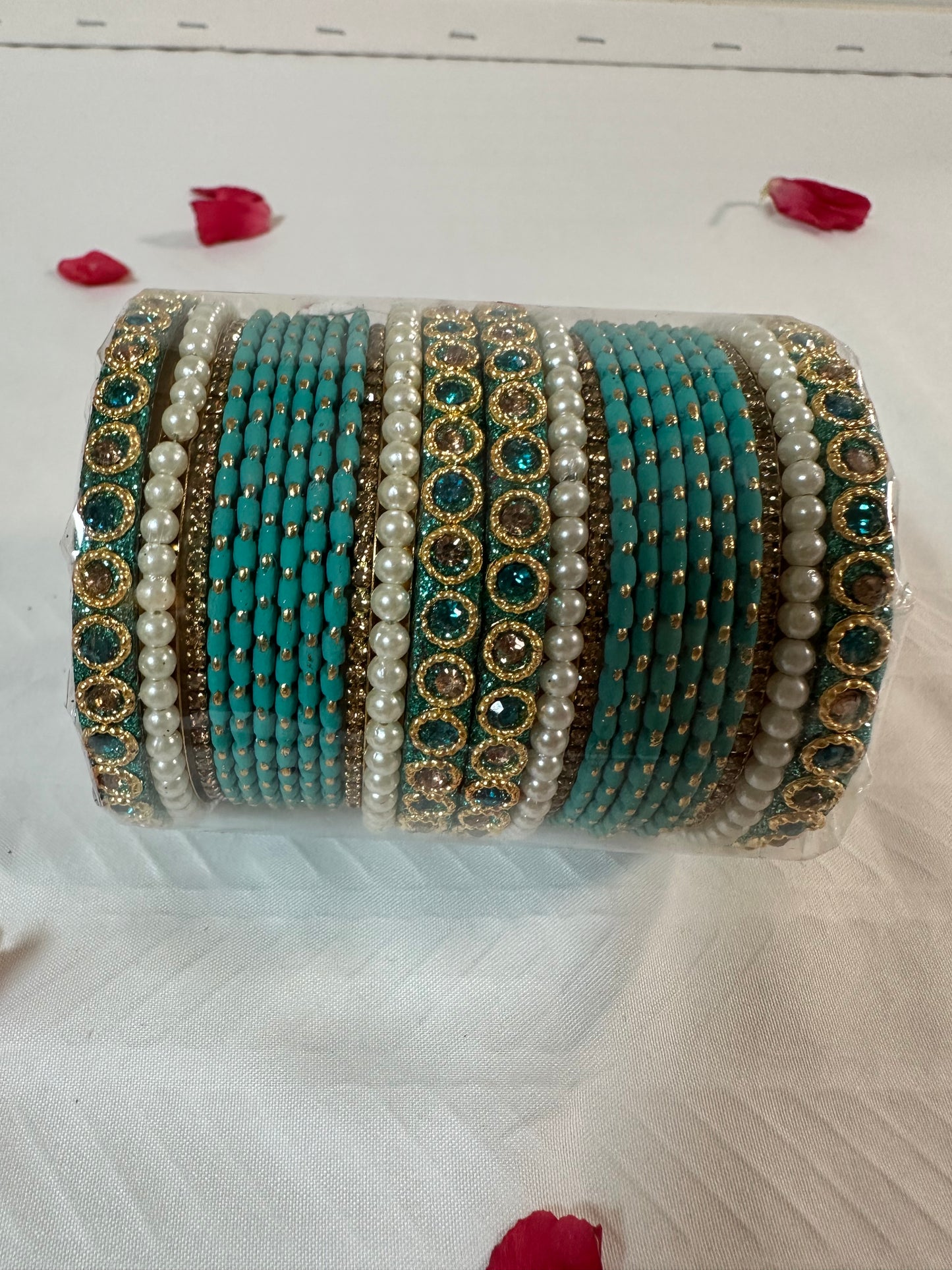 Bangles with Glossy Zirconia Crystals