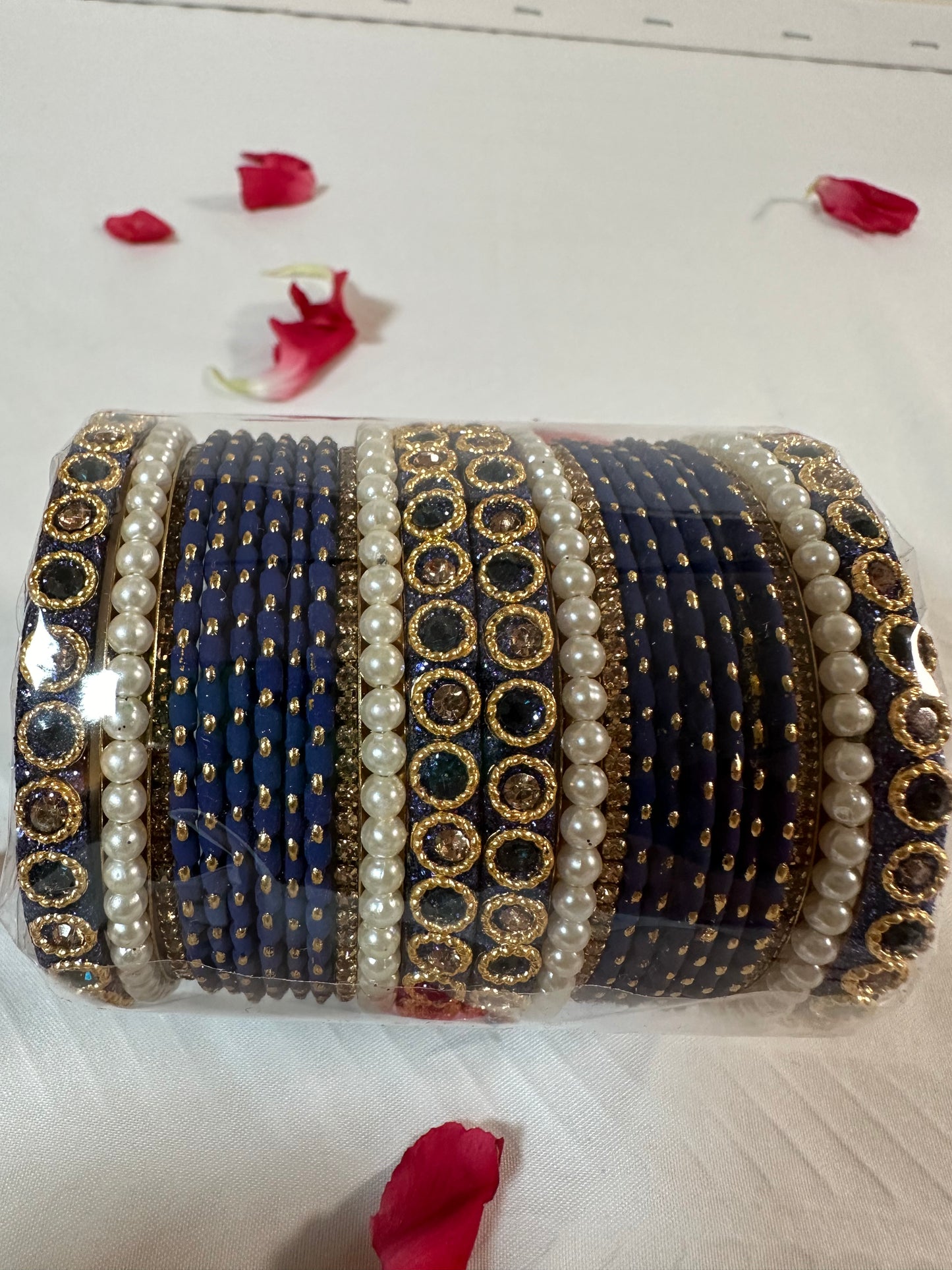 Bangles with Glossy Zirconia Crystals