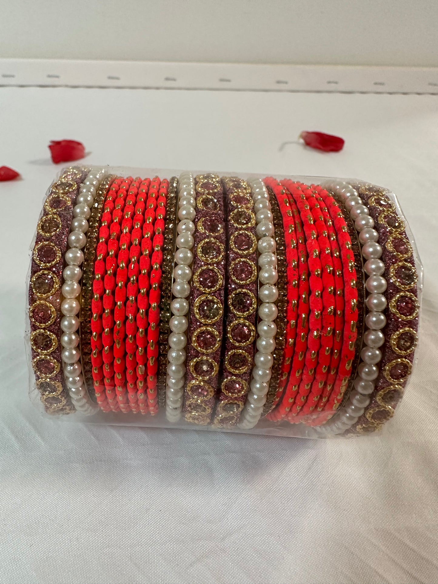 Bangles with Glossy Zirconia Crystals