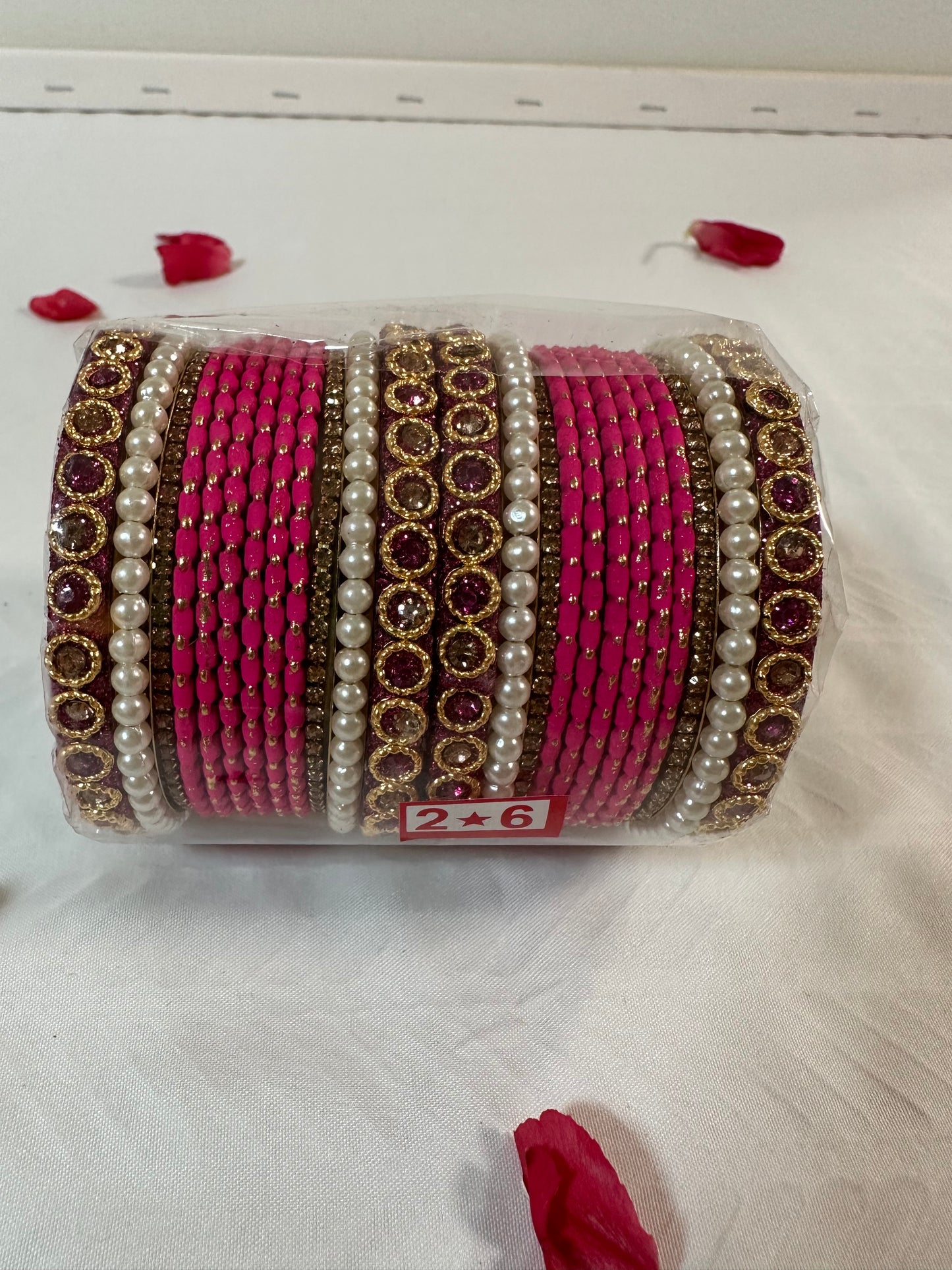 Bangles with Glossy Zirconia Crystals