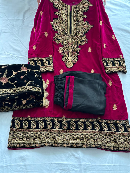 Velvet Punjabi Suits