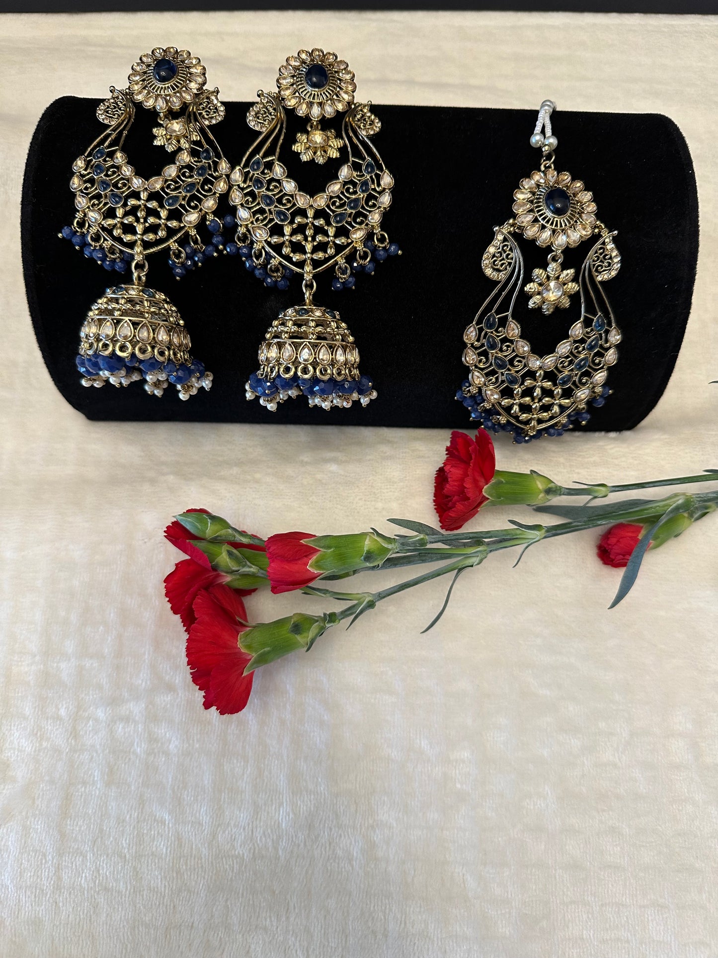 Earrings Set with Tikka